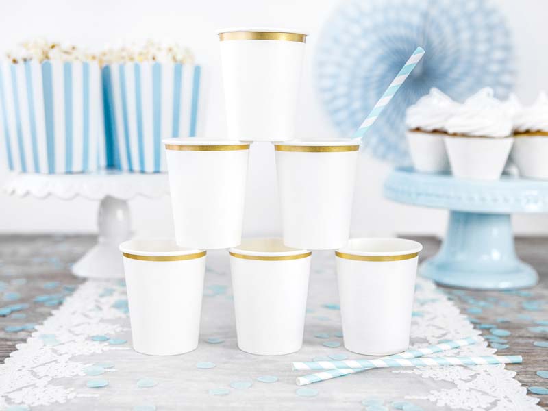 vasos papel oro rosa vasos papel oro rosa