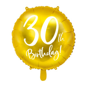 globo foil dorado 30