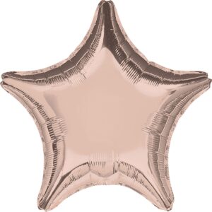 globo estrella oro rosa