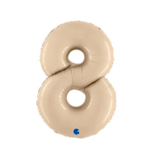 globo foil 8 marfil satinado