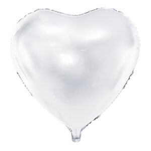Globo foil corazon blanco