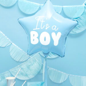 globo foil baby shower