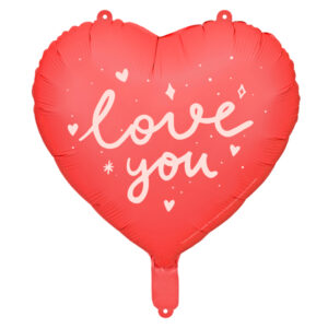 globo corazon rojo love you