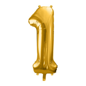 globo foil numero gigante dorado