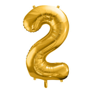 globo foil numero gigante dorado
