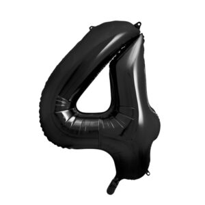 globo foil numero 4 negro