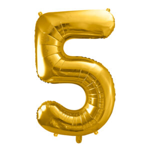 globo foil numero gigante dorado