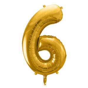 globo foil numero gigante dorado