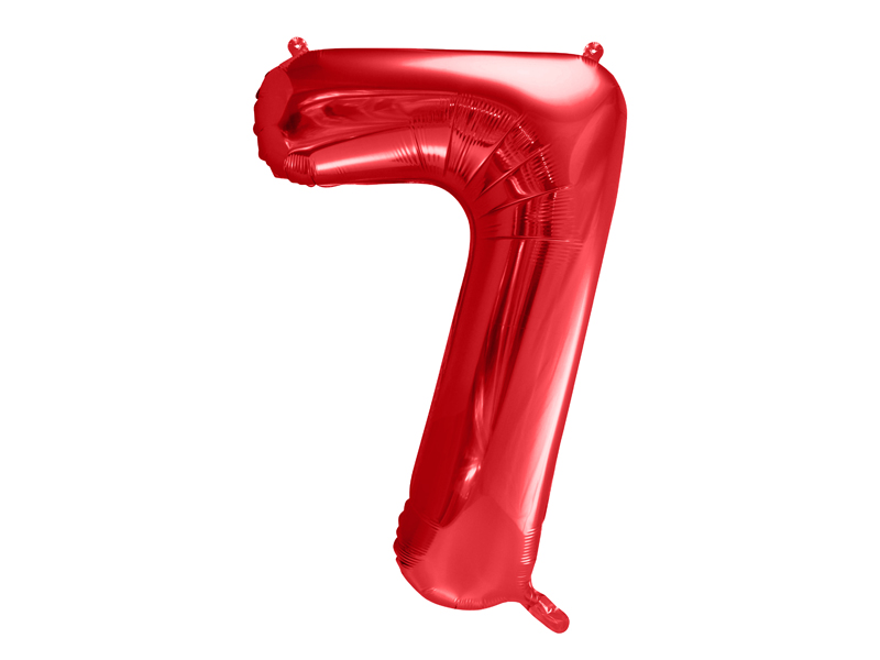 globo foil numero 7 rojo globo foil numero 7 rojo