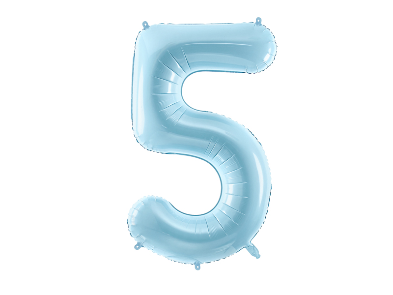 globo foil numero 5 azul pastel globo foil numero 5 azul pastel