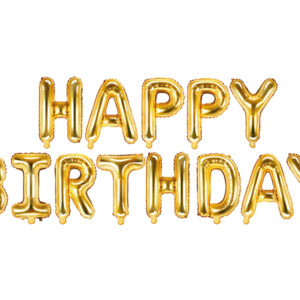 guirnalda Happy Birthday foil