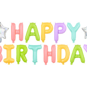 guirnalda globos happy birthday