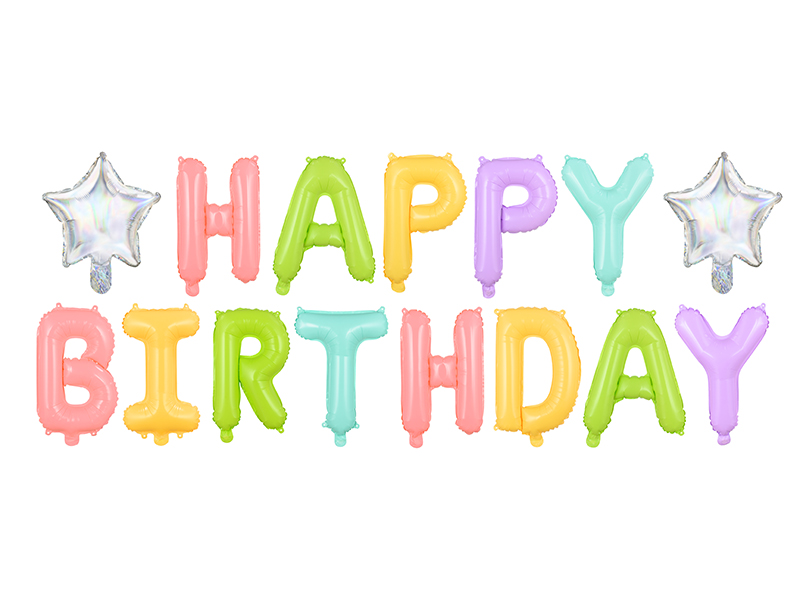 guirnalda globos happy birthday guirnalda globos happy birthday