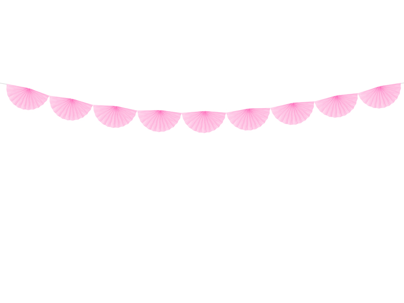 guirnalda abanicos rosa chicle guirnalda abanicos rosa chicle