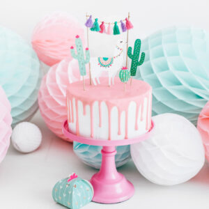 topper cake fiesta llama