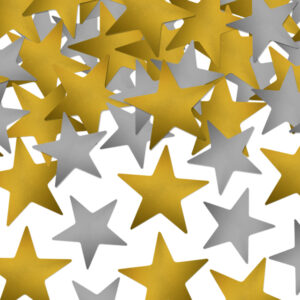 confeti estrellas metalicas