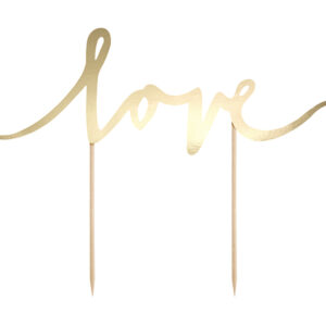 topper cake love dorado