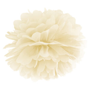 pompon color crema