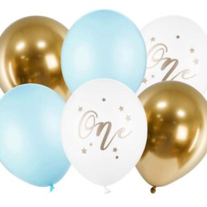 globos primer cumple azul
