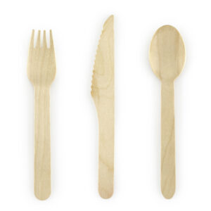 cubiertos de madera