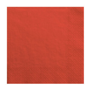 servilleta de papel roja
