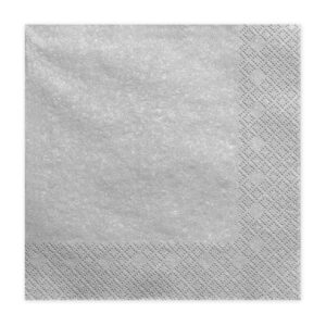 servilletas de papel plateadas
