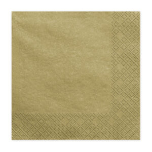 servilletas de papel doradas