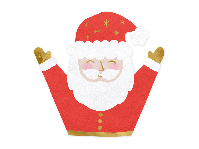 servilleta Santa Claus servilleta Santa Claus