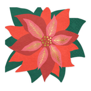 servilleta de papel flor de pascua