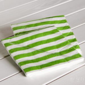 servilletas rayas verdes
