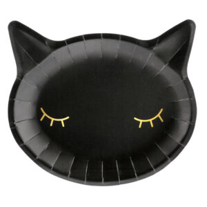 plato gato halloween