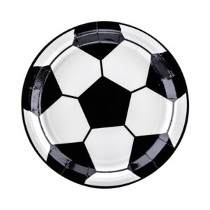 platos de papel futbol
