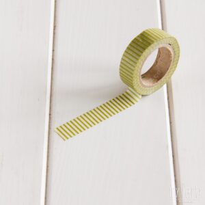 Washi Tape Rayas Verde Lima