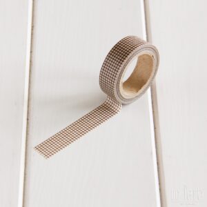 Washi Tape Cuadrados Marrón