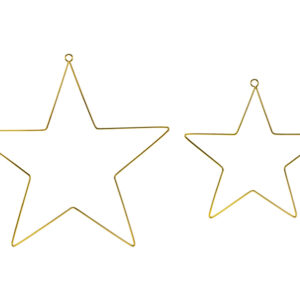 estrellas de metal doradas