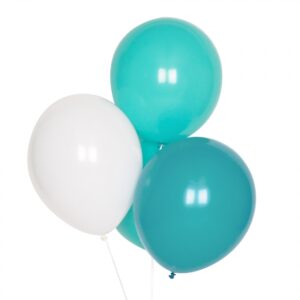 globos verde agua