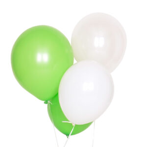 globos de latex en tonos verdes