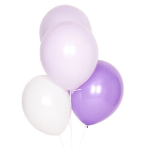 globos en lila