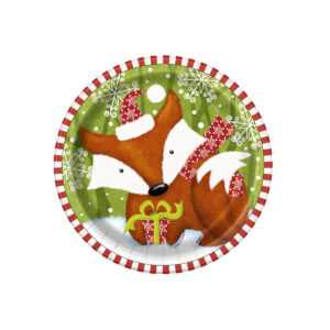 platos zorrito navidad