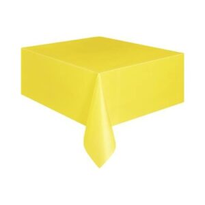 mantel plastico amarillo